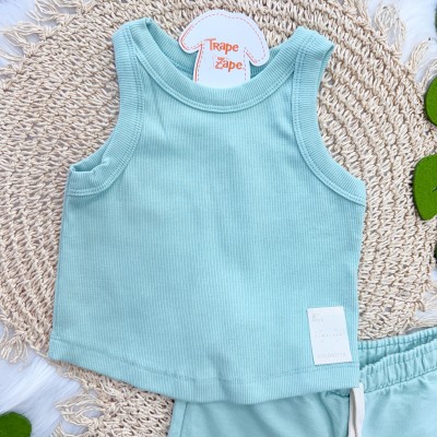 Conj. Regata Timeless e Short - Verde